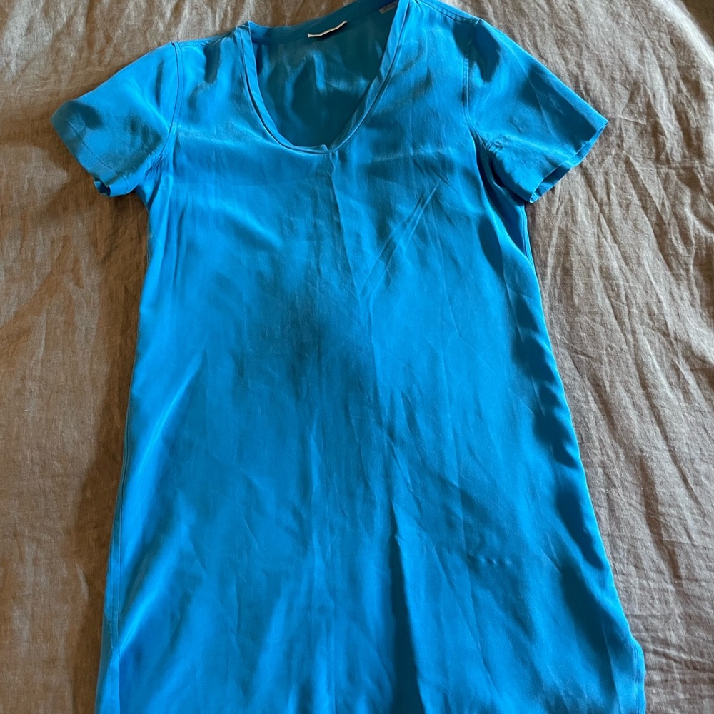 Silk tee shirt dress